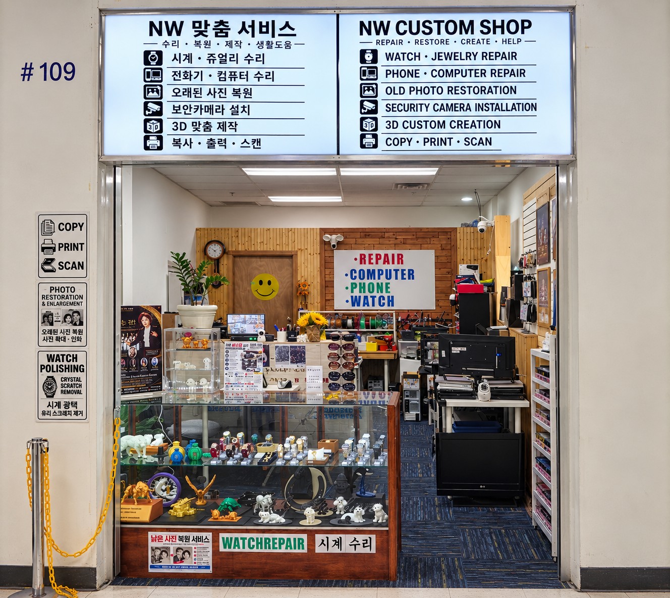 NW Custom Shop storefront in Lakewood, Washington